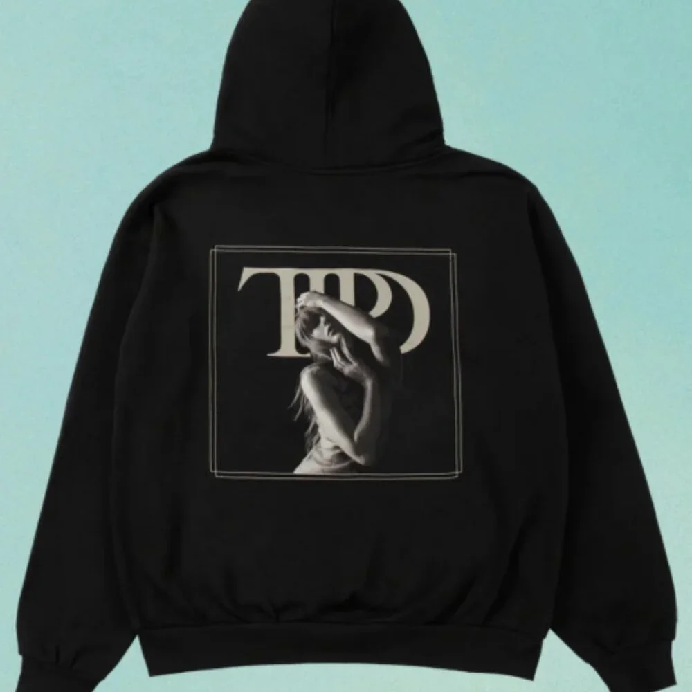 The Tortured Poets Department Black Hoodie - Picture 1 of 5
